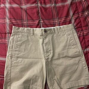 J. Crew Men's Khaki Flat Front Shorts